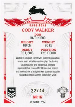 2023 NRL Traders Elite - Mojo Ruby #MR117 Cody Walker Back